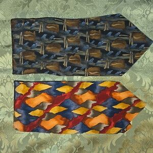 2 Vintage J. Garcia Silk  Ties, Collection 15